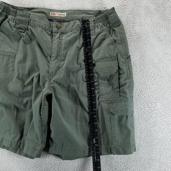 5.11 Tactical Shorts Mens 38 Green Cargo Ripstop Outdoor Hiking Workwear - Picture 8 of 9